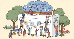 Editorial illustration for: Google AI Mode Explained: How Google Search Is Changing With AI-Powered Answers