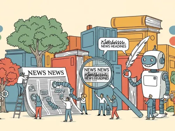 Editorial illustration for: Google Now Rewrites News Headlines in Search Results Using AI