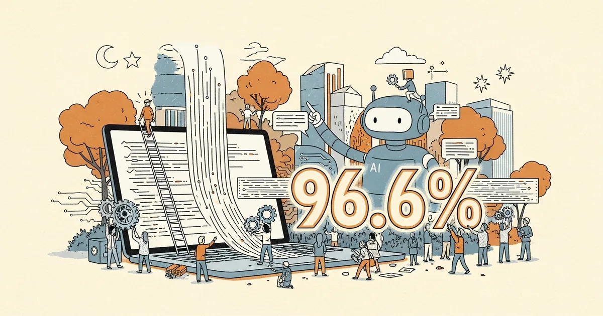 Editorial illustration for: Google's Gemini API Agent Skill Boosts Coding Success Rate to 96.6%