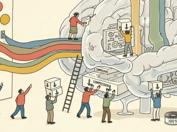 Editorial illustration for: Google's TurboQuant Compresses AI Memory Cache Without Accuracy Loss