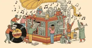 Editorial illustration for: Insiders liken AI to "the Ozempic of the music industry" as hitmakers reportedly hide their gener