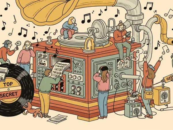 Editorial illustration for: Insiders liken AI to "the Ozempic of the music industry" as hitmakers reportedly hide their gener