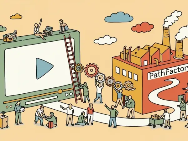 Editorial illustration for: Kaltura Acquires PathFactory for $22M to Build Agentic Video Experience Platform