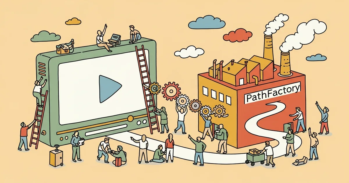 Editorial illustration for: Kaltura Acquires PathFactory for $22M to Build Agentic Video Experience Platform