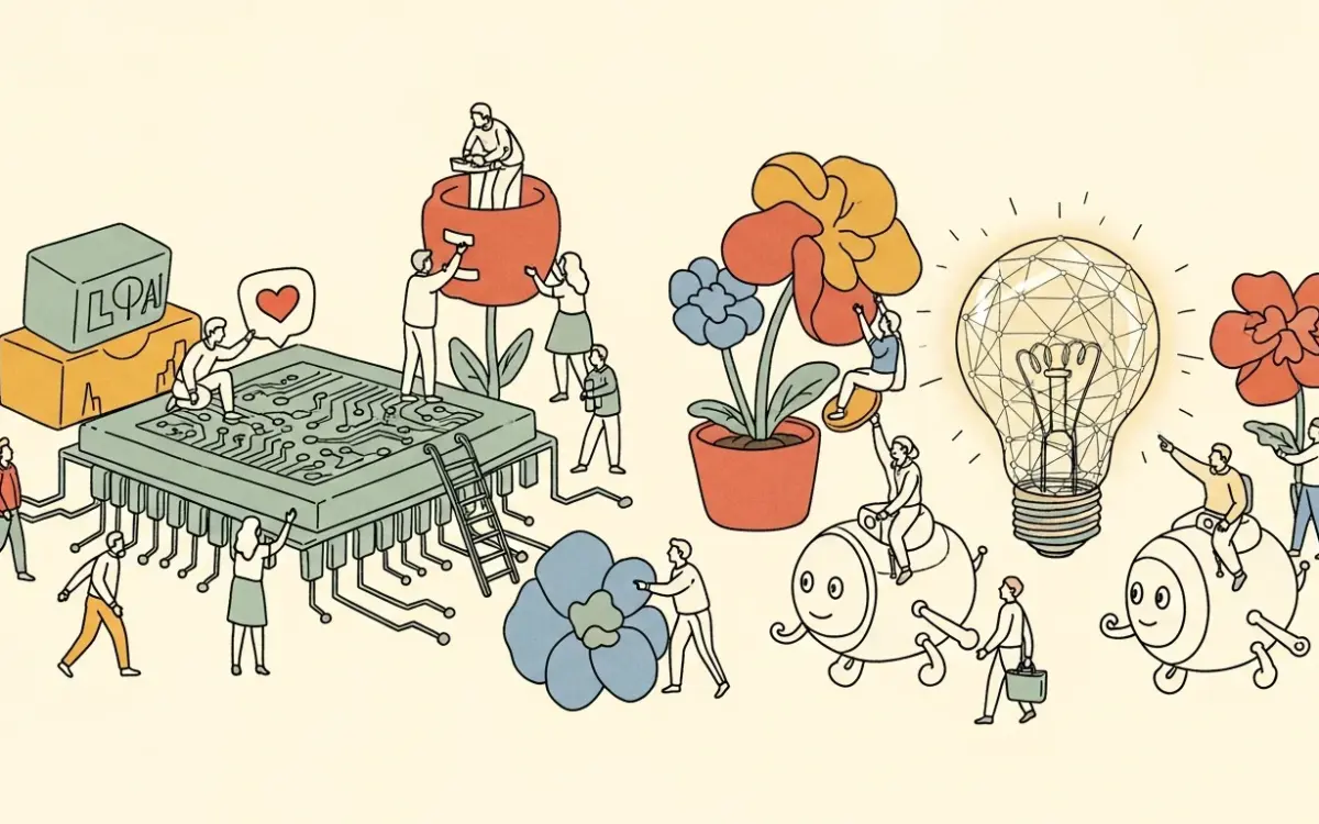 Editorial illustration for: Lovable Review 2026: AI App Builder That Turns Prompts Into Full-Stack Applications