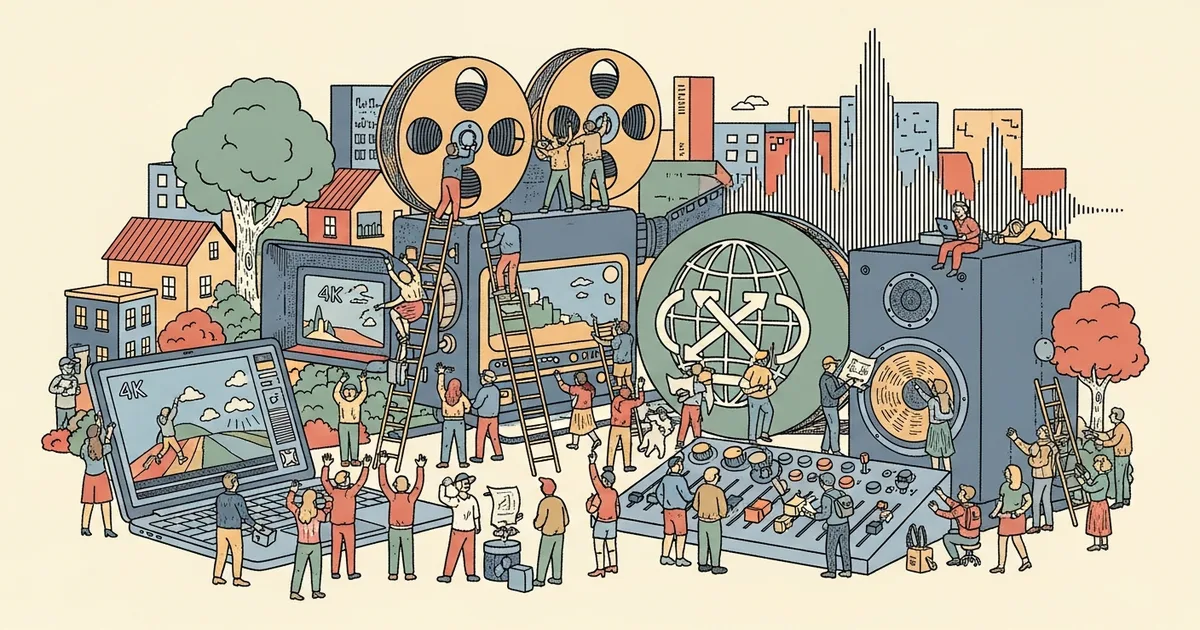 Editorial illustration for: LTX 2.3 Generates 4K Video With Audio in One Pass — and It's Open Source