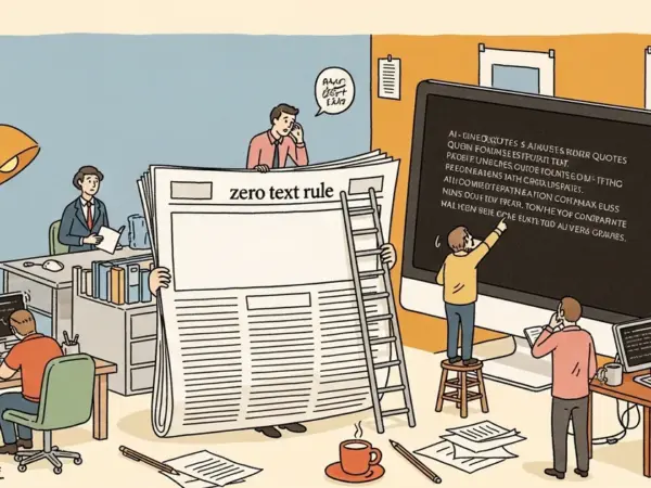 Editorial illustration for: Mediahuis Suspends Senior Journalist After AI Tools Generate Fabricated Quotes