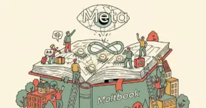 Editorial illustration for: Meta Acquires Moltbook, a Social Network Built Exclusively for AI Agents