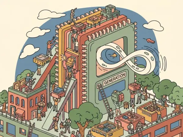 Editorial illustration for: Meta Deploys Four New MTIA AI Chip Generations in Two Years