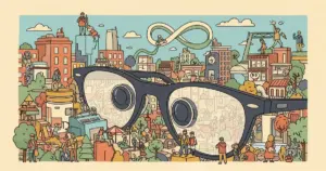 Editorial illustration for: Meta Plans Two New Ray-Ban Smart Glasses Models for Prescription Wearers