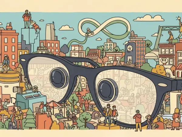 Editorial illustration for: Meta Plans Two New Ray-Ban Smart Glasses Models for Prescription Wearers