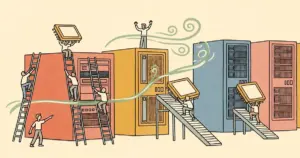 Editorial illustration for: Mistral Raises $830 Million to House Nvidia Chips in Data Center