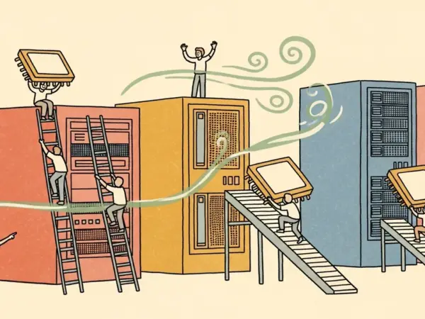 Editorial illustration for: Mistral Raises $830 Million to House Nvidia Chips in Data Center