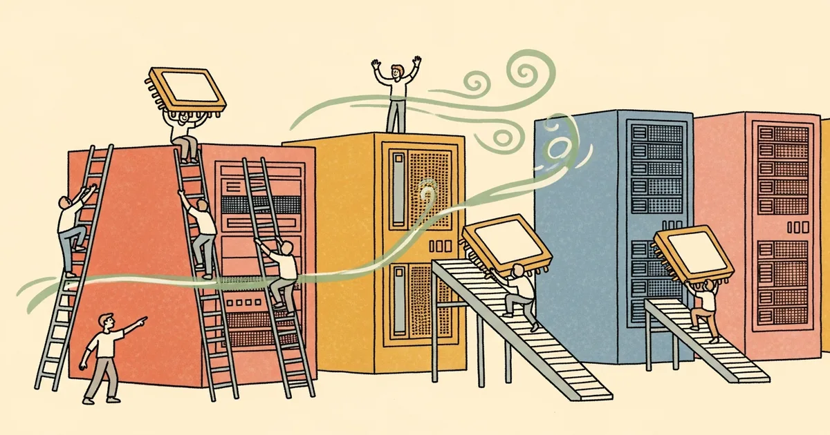 Editorial illustration for: Mistral Raises $830 Million to House Nvidia Chips in Data Center