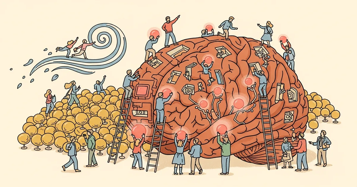 Editorial illustration for: Mistral Small 4: 119 Billion Parameters, Only 6.5 Billion Active at Once