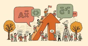 Editorial illustration for: AI Agents on a Reddit Clone Tried to Create Their Own Secret Language