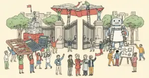 Editorial illustration for: NeurIPS Reverses AI Conference Restrictions After Chinese Researcher Boycott Threat