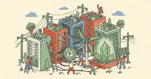 Editorial illustration for: NVIDIA Partners with Six Energy Companies to Build Grid-Flexible AI Data Centers