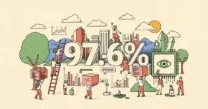 Editorial illustration for: Nvidia's Nemotron Cascade 2 30B Model Achieves 97.6% on HumanEval Benchmark