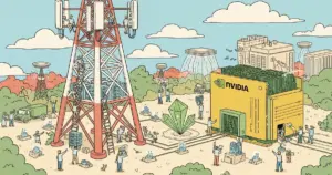 Editorial illustration for: NVIDIA and T-Mobile Partner to Deploy AI Agents at the 5G Network Edge