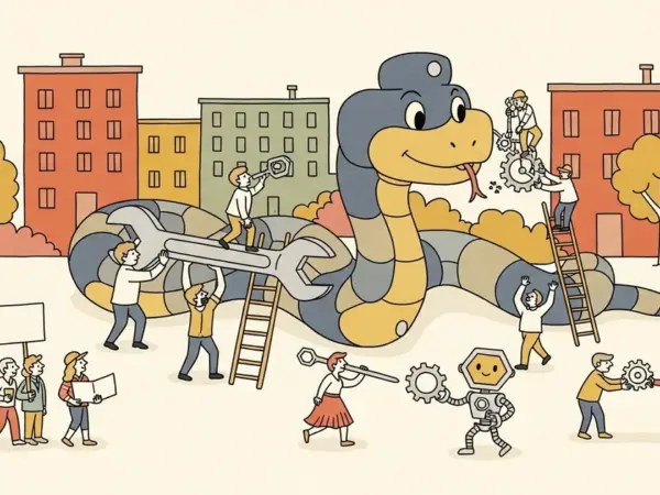 Editorial illustration for: OpenAI Acquires Python Toolmaker Astral to Strengthen Codex Platform