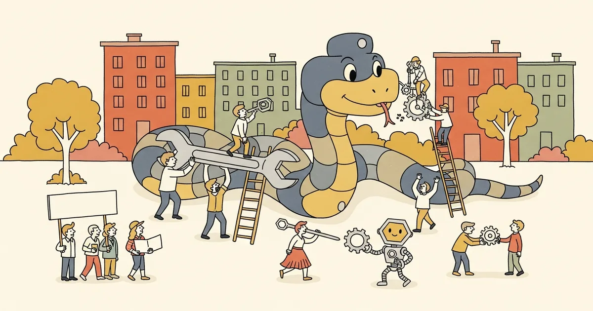 Editorial illustration for: OpenAI Acquires Python Toolmaker Astral to Strengthen Codex Platform