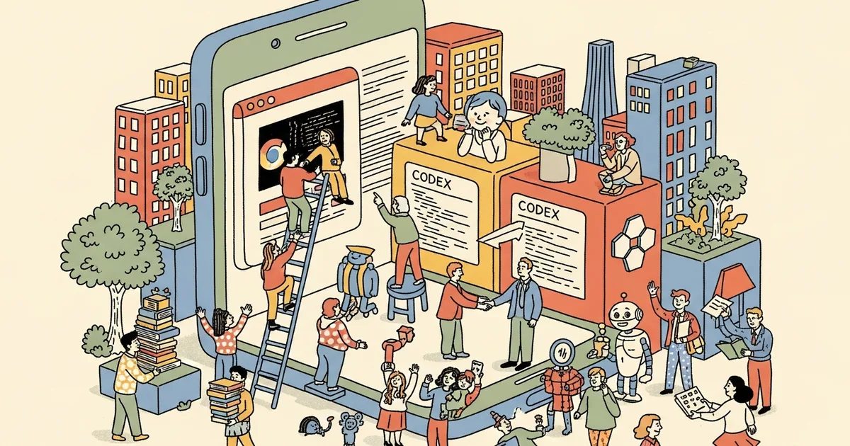 Editorial illustration for: OpenAI Plans ChatGPT Superapp Merging Browser, Codex, and AI Research Intern