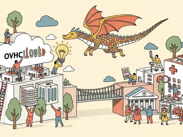 Editorial illustration for: OVHcloud Acquires Dragon LLM to Build European Sovereign AI for Regulated Industries