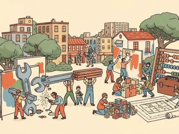 Editorial illustration for: Palantir CEO Alex Karp Says Only Trade Workers and Neurodivergent People Will Thrive in AI Era