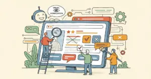 Editorial illustration for: ProofShot Gives AI Coding Agents Visual Verification of UI Output