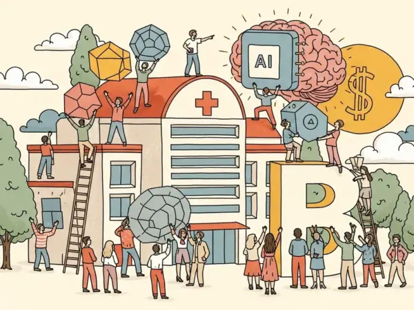 Editorial illustration for: Qualified Health Raises $125 Million Series B to Scale Enterprise AI Across Health Systems