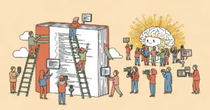 Editorial illustration for: Qwen3.5-Omni learned to write code from spoken instructions and video without anyone training it