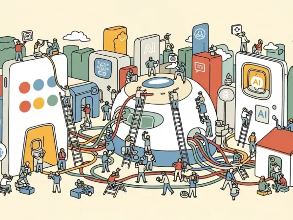 Editorial illustration for: Samsung Wants 800 Million Devices Running Google's AI by December