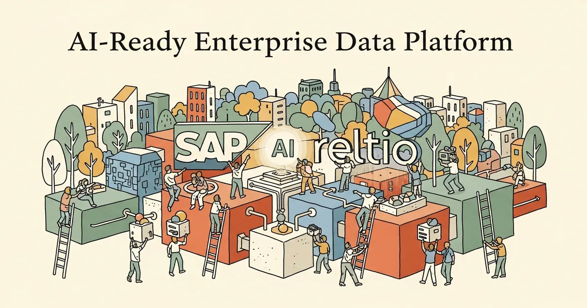 Editorial illustration for: SAP Announces Acquisition of Reltio to Build AI-Ready Enterprise Data Platform