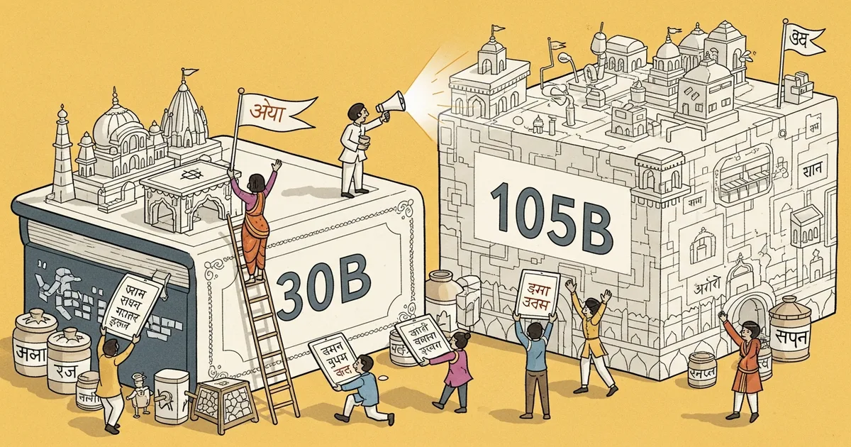 Editorial illustration for: Indian AI Lab Sarvam Releases 30B and 105B Parameter Models for Regional Languages