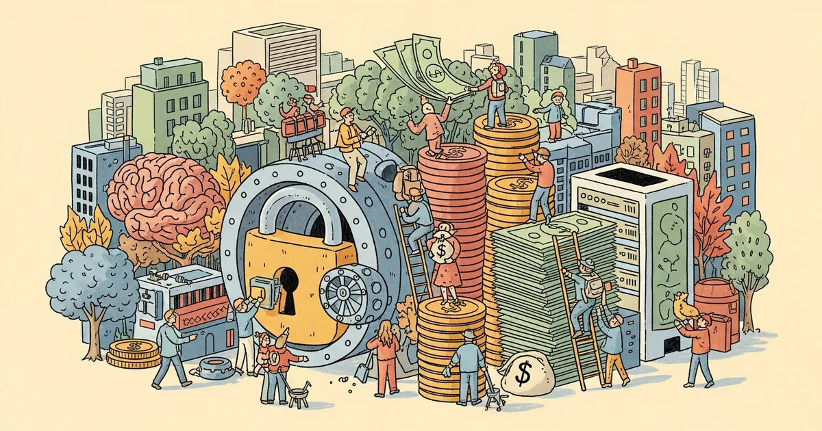 Editorial illustration for: Secure governance accelerates financial AI revenue growth