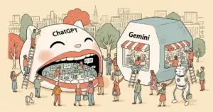 Editorial illustration for: Shopify Agentic Storefronts: How to Sell Inside ChatGPT and Gemini