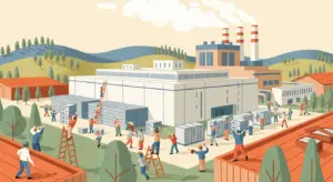 Editorial illustration for: SoftBank Plans 500 Billion AI Data Center in Ohio