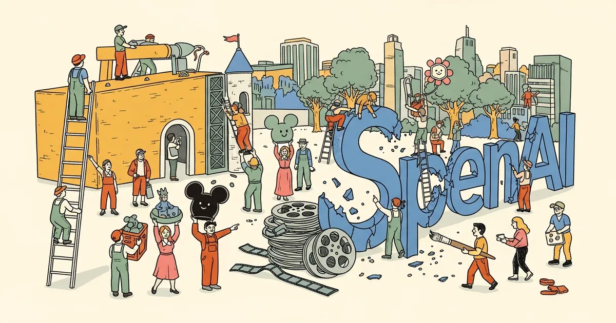 Editorial illustration for: OpenAI Killed Sora and a $1 Billion Disney Deal in a Single Day