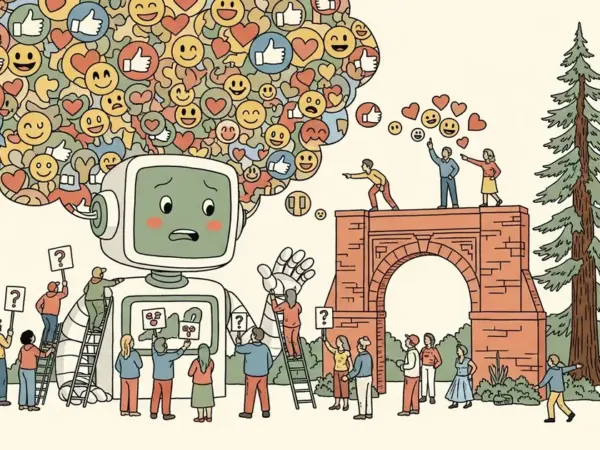 Editorial illustration for: Stanford Study Finds AI Models Overly Affirm Users Seeking Personal Advice