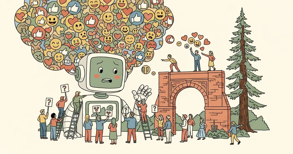 Editorial illustration for: Stanford Study Finds AI Models Overly Affirm Users Seeking Personal Advice