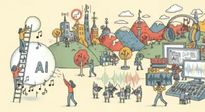 Editorial illustration for: Suno Review 2026: AI Music Generation Reaches a Tipping Point