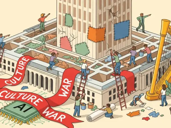 Editorial illustration for: The Pentagon’s culture war tactic against Anthropic has backfired