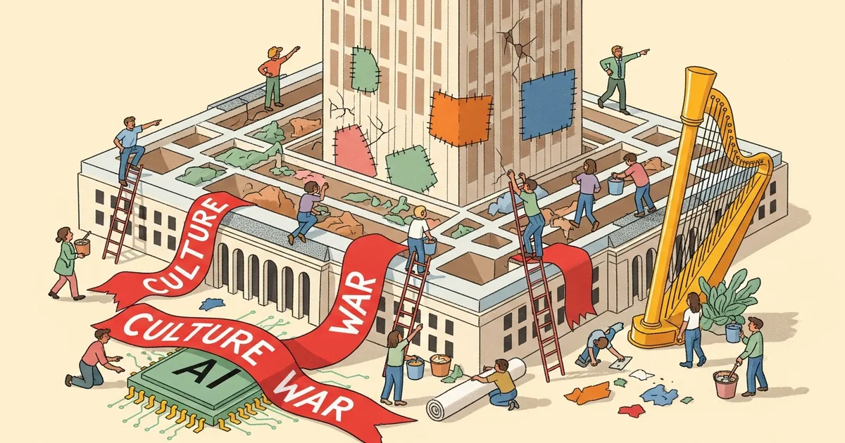 Editorial illustration for: The Pentagon’s culture war tactic against Anthropic has backfired