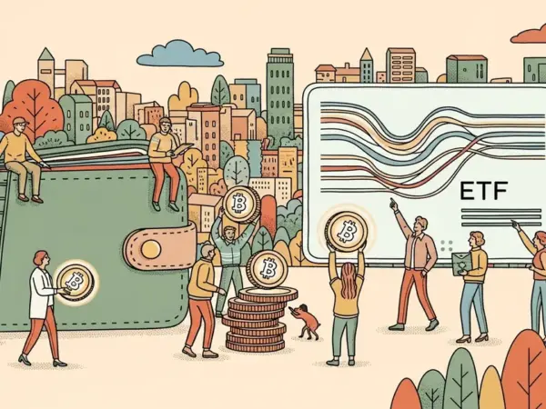 Editorial illustration for: Tokenization Brings ETFs to Wallets: Ondo's Wheeler
