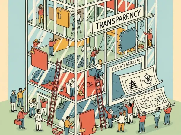Editorial illustration for: Transparency as Architecture: Structural Compliance Gaps in EU AI Act Article 50 II