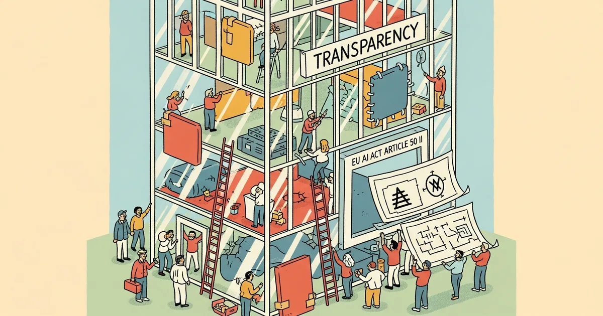 Editorial illustration for: Transparency as Architecture: Structural Compliance Gaps in EU AI Act Article 50 II