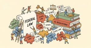 MegaOne AI editorial illustration — us-ai-regulation-2026