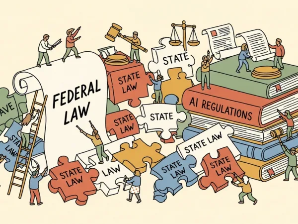 MegaOne AI editorial illustration — us-ai-regulation-2026