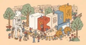 Editorial illustration for: Visa Is Building the Payment Rails for AI Agents